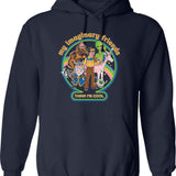 My Imaginary Friends Graphic Pullover Hoodie - Navy