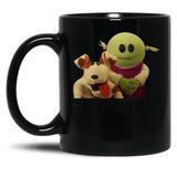 Nanalan Mona and Russer Black Coffee Mug, Gift Coffee Mug