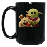 Nanalan Mona and Russer Black Coffee Mug, Gift Coffee Mug - Black