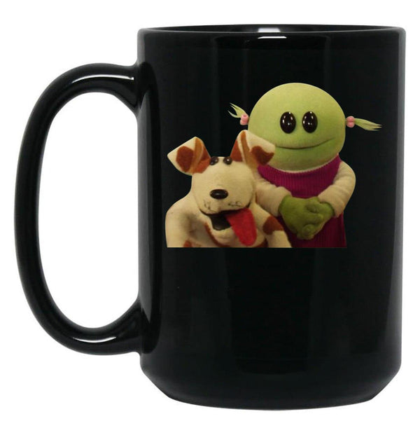 Nanalan Mona and Russer Black Coffee Mug, Gift Coffee Mug - Black