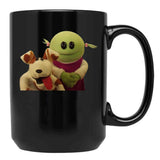Nanalan Mona and Russer Black Coffee Mug, Gift Coffee Mug
