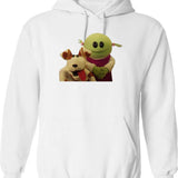 Nanalan Mona and Russer Graphic Pullover Hoodie - White