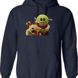 Nanalan Mona and Russer Graphic Pullover Hoodie - Navy