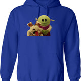Nanalan Mona and Russer Graphic Pullover Hoodie - Blue