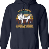 Napoleon Art Dynamite Its A Liger Pretty Much My Favorite Graphic Pullover Hoodie - Navy