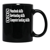 Napoleon Dynamite Skills Black Coffee Mug, Gift Coffee Mug - Black