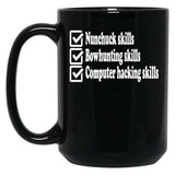 Napoleon Dynamite Skills Black Coffee Mug, Gift Coffee Mug - Black