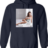 Natalie Portman Sexy Graphic Pullover Hoodie - Navy