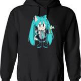 Neco Arc Graphic Pullover Hoodie - Black