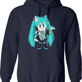 Neco Arc Graphic Pullover Hoodie - Navy