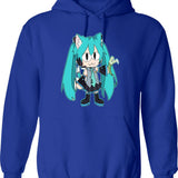 Neco Arc Graphic Pullover Hoodie - Blue