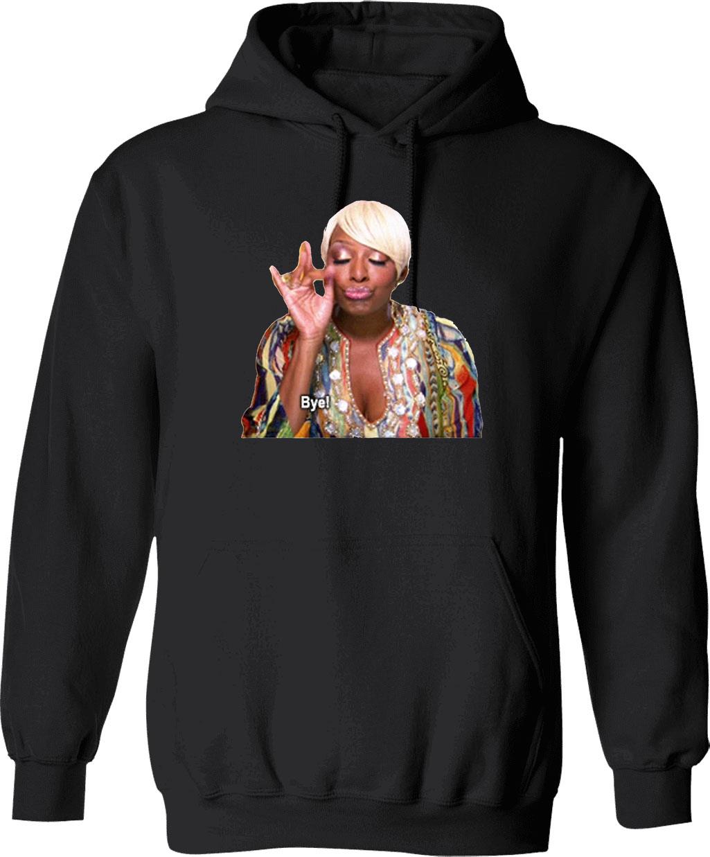 Nene Leakes Bye Graphic Pullover Hoodie - Black