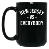 New Jersey VS Everybodys Black Coffee Mug, Gift Coffee Mug - Black