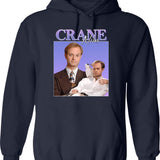 Niles Crane Graphic Pullover Hoodie - Navy