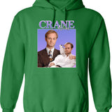 Niles Crane Graphic Pullover Hoodie - Green