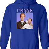 Niles Crane Graphic Pullover Hoodie - Blue
