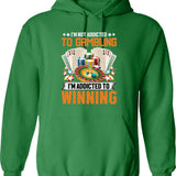 Nonebi Gambling Hoodie - Graphic Pullover Hoodie - Green
