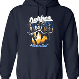 Nonudu Dokken 1984-85 for Men and Women Graphic Pullover Hoodie - Navy