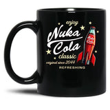 Nuka Cola Ad Dks Black Coffee Mug, Gift Coffee Mug