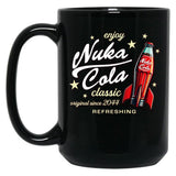 Nuka Cola Ad Dks Black Coffee Mug, Gift Coffee Mug - Black