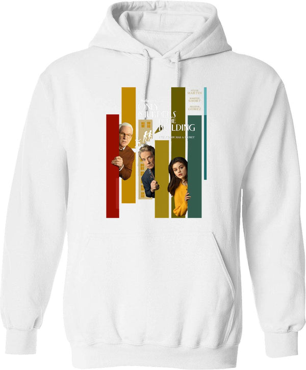Only Murders in The Building (2) Graphic Pullover Hoodie - White