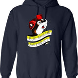 Otter BUC Around and Find Out Graphic Pullover Hoodie - Navy