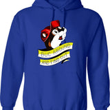 Otter BUC Around and Find Out Graphic Pullover Hoodie - Blue