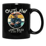 Outlaw Josey Wales Black Coffee Mug, Gift Coffee Mug - Black