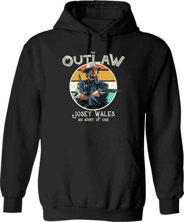 Outlaw Josey Wales Graphic Pullover Hoodie - Black