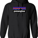 PUTANGINA Logo Graphic Pullover Hoodie - Black