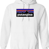 PUTANGINA Logo Graphic Pullover Hoodie - White