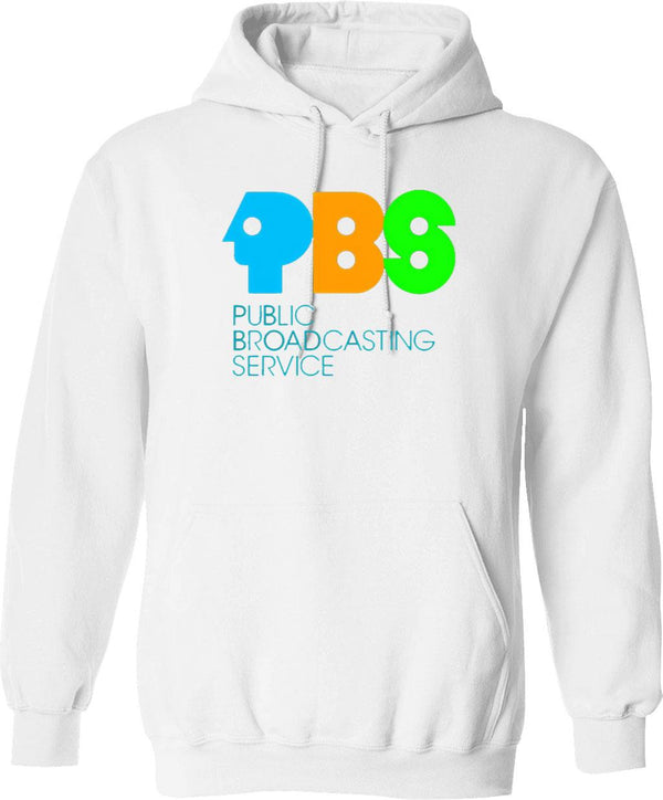 Pbs Vintage Essential Graphic Pullover Hoodie - White