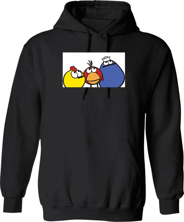 Peep and The Big Wide World Graphic Pullover Hoodie - Black