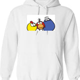 Peep and The Big Wide World Graphic Pullover Hoodie - White