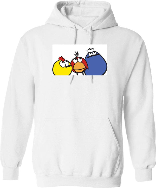 Peep and The Big Wide World Graphic Pullover Hoodie - White
