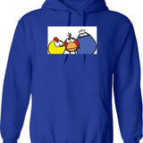 Peep and The Big Wide World Graphic Pullover Hoodie - Blue
