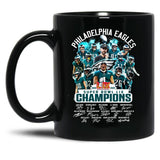 Philadelphia Eagles Super Bowl LIX 2025 Champions Black Coffee Mug, Gift Coffee Mug