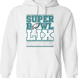 Philadelphia Super Champions Hoodie Graphic Pullover Hoodie - White