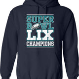 Philadelphia Super Champions Hoodie Graphic Pullover Hoodie - Navy