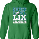 Philadelphia Super Champions Hoodie Graphic Pullover Hoodie - Green