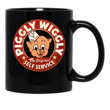 Piggly Wiggly Self Service Worn 4677 Black Coffee Mug, Gift Coffee Mug - Black
