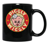 Piggly Wiggly Vintage Retro Black Coffee Mug, Gift Coffee Mug - Black