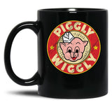 Piggly Wiggly Vintage Retro Black Coffee Mug, Gift Coffee Mug