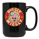 Piggly Wiggly Vintage Retro Black Coffee Mug, Gift Coffee Mug