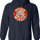Piggly Wiggly Vintage Retro Graphic Pullover Hoodie - Navy