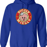 Piggly Wiggly Vintage Retro Graphic Pullover Hoodie - Blue