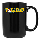 Pokedad Retro Gift for Dad Black Coffee Mug, Gift Coffee Mug