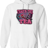 Popomu Alastor - That's The Tea - Hazbin Hotel Essential Graphic Pullover Hoodie - White