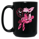 Popomu Angel Dust and Fat Nugget Valentines Night - Hazbin Hotel Essential Black Coffee Mug, Gift Coffee Mug - Black
