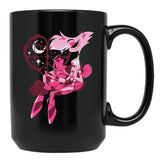 Popomu Angel Dust and Fat Nugget Valentines Night - Hazbin Hotel Essential Black Coffee Mug, Gift Coffee Mug